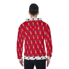 Load image into Gallery viewer, All-Over Print Zip Up Hoodie With Pocket