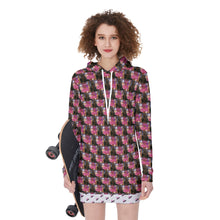 Load image into Gallery viewer, All-Over Print Women's Long Hoodie