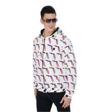 Load image into Gallery viewer, All-Over Print Zip Up Hoodie With Pocket
