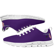 Load image into Gallery viewer, All-Over Print Men's Sports Shoes With White Sole