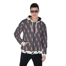 Load image into Gallery viewer, All-Over Print Zip Up Hoodie With Pocket