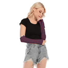 Load image into Gallery viewer, Berry Plaid Arm Warmers