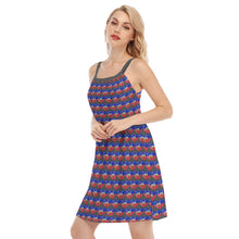 Load image into Gallery viewer, All-Over Print Women's Sleeveless Cami Dress