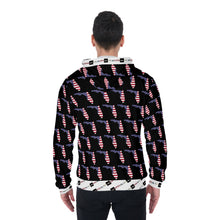 Load image into Gallery viewer, All-Over Print Zip Up Hoodie With Pocket
