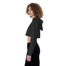Load image into Gallery viewer, All-Over Print Women's Crop Top Hoodie