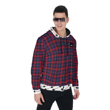 Load image into Gallery viewer, Berry Plaid Hoodie