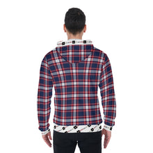 Load image into Gallery viewer, All-Over Print Zip Up Hoodie With Pocket