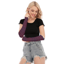 Load image into Gallery viewer, Berry Plaid Arm Warmers