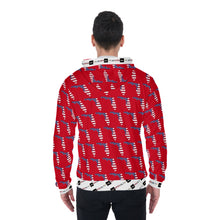 Load image into Gallery viewer, All-Over Print Zip Up Hoodie With Pocket
