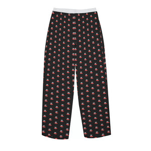 All-Over Print Men's Imitation Silk Pajama Sets