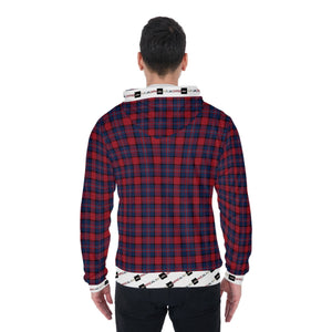 Berry Plaid Hoodie