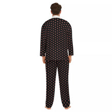 Load image into Gallery viewer, All-Over Print Men&#39;s Imitation Silk Pajama Sets
