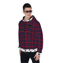 Load image into Gallery viewer, Berry Plaid Hoodie
