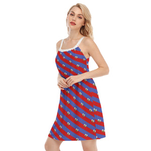 All-Over Print Women's Sleeveless Cami Dress