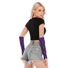 Load image into Gallery viewer, Soaring Glory Violet Arm Warmers
