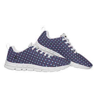 All-Over Print Men's Sports Shoes With White Sole