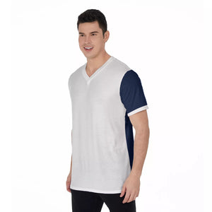 All-Over Print V-Neck T-Shirt