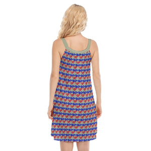 All-Over Print Women's Sleeveless Cami Dress